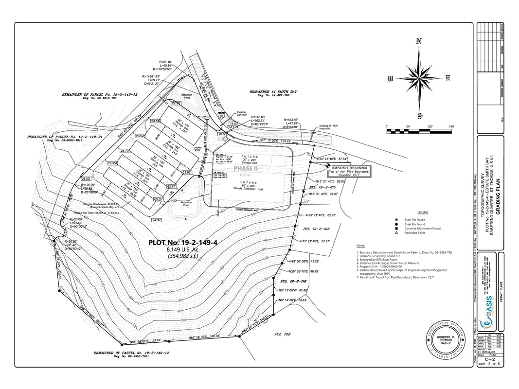 Topographic survey plan